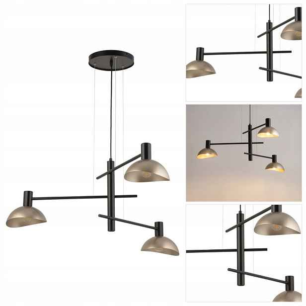 Závěsná lampa Artis zlatá, moderní, nastavitelná nad bar v jídelně Sigma Lighting