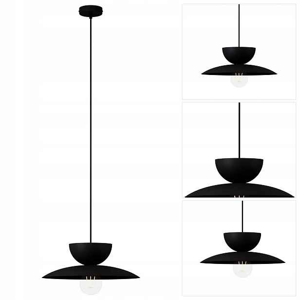 Závěsná lampa Mosaic černá barva design intimní atmosféra v ložnici Sigma Lighting