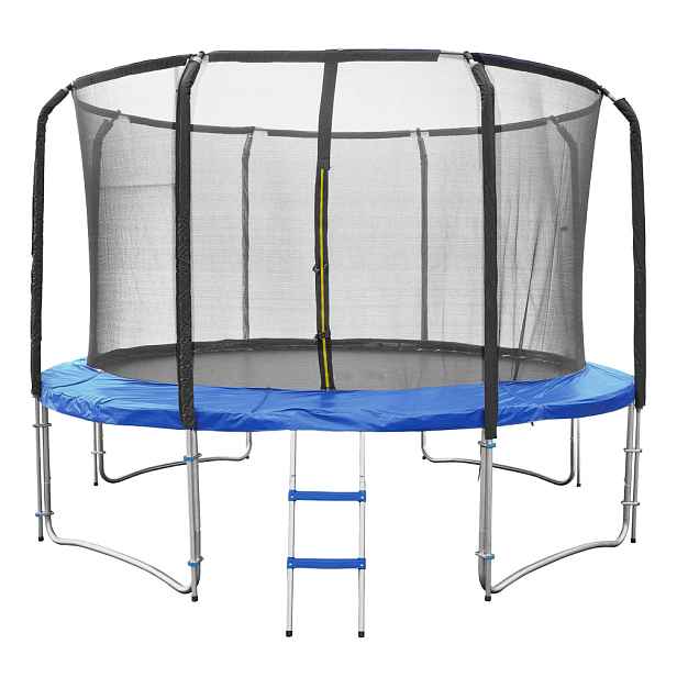 Fitness King Trampolína DELUXE 366 cm + ochranná síť + schůdky