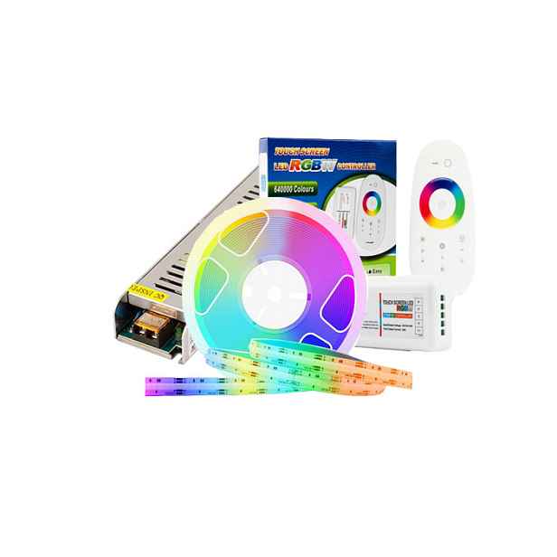 Sada Led Rgb Cob 576 24v 15W/m ovladač Set 5M
