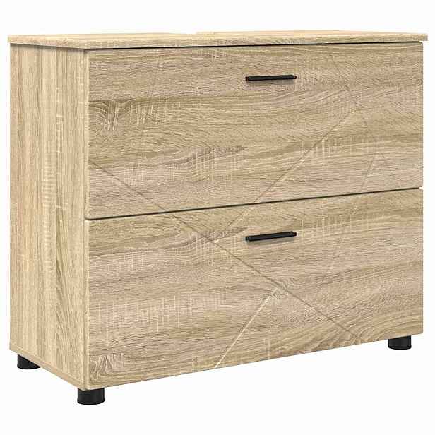 vidaXL Koupelnová skříň Sonoma dub 76,5 x 35 x 64 cm