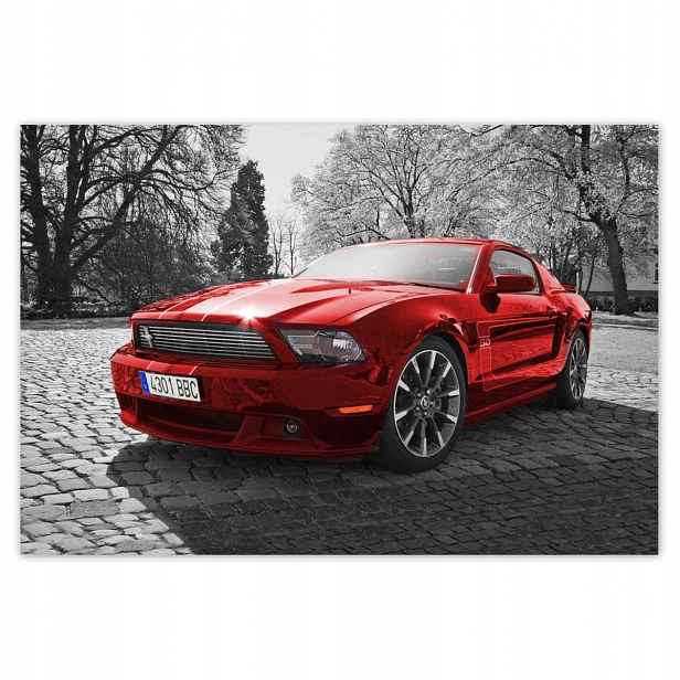 Plakáty 185x125 Červený Mustang