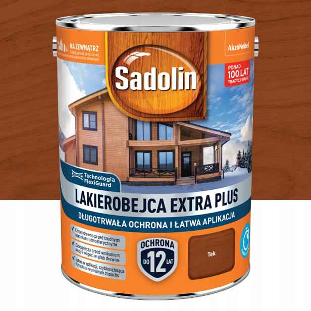 Sadolin Lakovací Hmota Akylová Extra Plus Teak 4.50 L