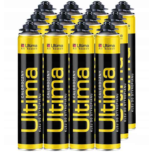 12 x pěnové lepidlo Pěnové lepidlo na polystyren Celoroční -5'C Ultima