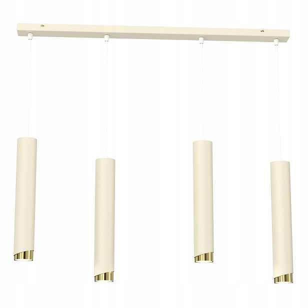 Závěsné Stropní Svítidlo Kónické kovové GU10 Loft Spot béžové kašmírové Led