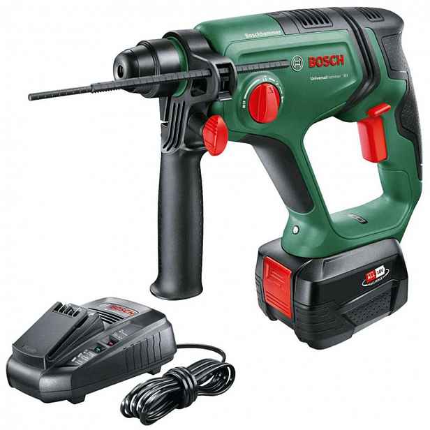 Bosch - 18V AKU vrtací kladivo, 1x aku 4,0 Ah Li-Ion, nabíječka 06039D6004