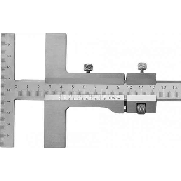 Traťové posuvné měřítko 300 mm s přesnou regulací Fortis (4255118015)