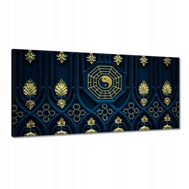 Obrazy 180x90 Abstrakce Zlatá harmonie