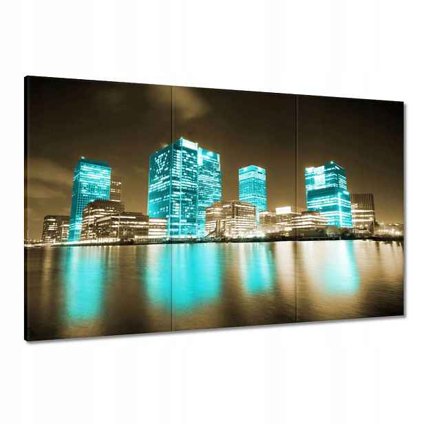 Obrazy 120x80 Modré mrakodrapy Londýn