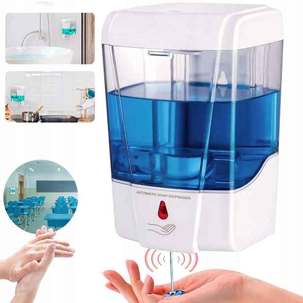 Dávkovač Tekutého Mýdla 700 ML Automatický Bezdotykový Dávkovač Na Baterie