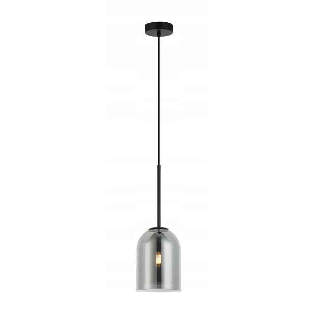 Light Prestige Elaris závěsná lampa art deco černá kouřová 1xE27 IP20 15W
