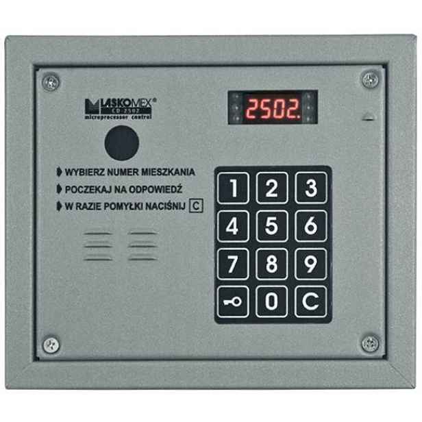 Laskomex CP-2503R Stříbrný Audio Panel S Čtečkou Klíčů Pro Interkom