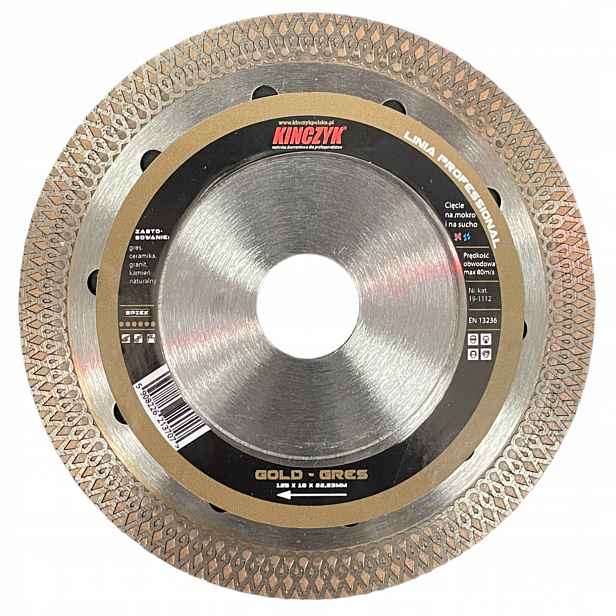 Diamantový Kotouč Kińyk Gold Gres 125 MM Pro Gres