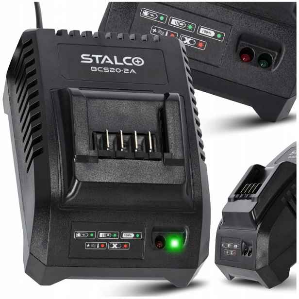 Rychlonabíječka Pro Akumulátorové Baterie Systém 2A 20V 55W Stalco