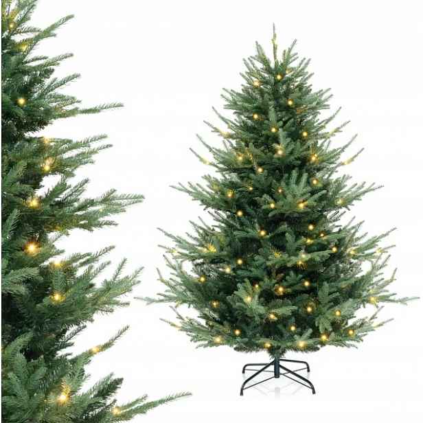 Umělý vánoční stromeček s Led světly Costway 180 cm