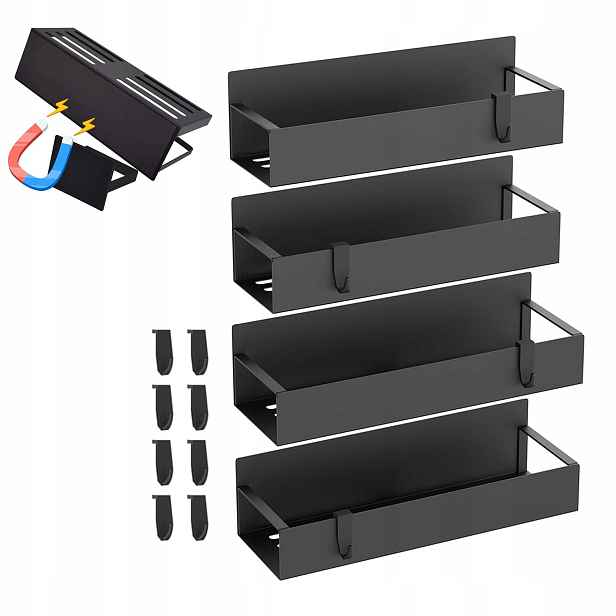 Magnetická Police Na Ledničku Pračka Do Koupelny Organizér Koření POLICEx4