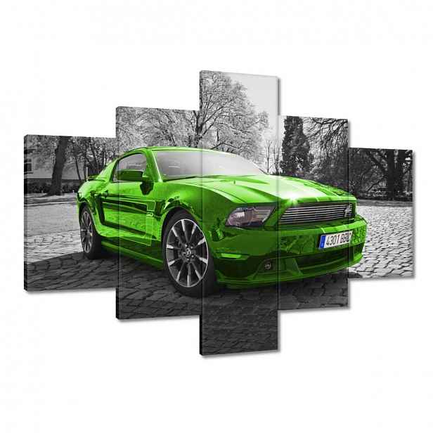 Obrazy 100x70 Zelený Ford Mustang Usa
