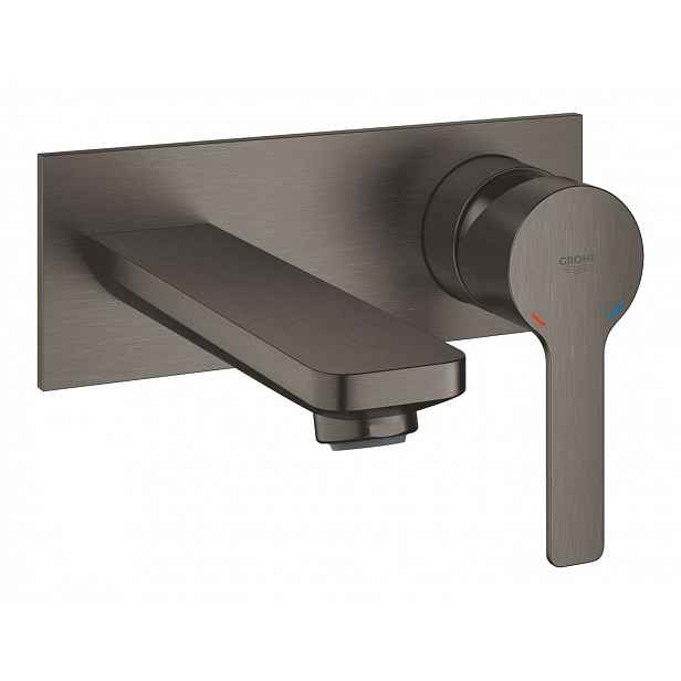 Grohe Lineare - Umyvadlová baterie pod omítku, 2-otvorová instalace, kartáčovaný Hard Graphite 19409AL1