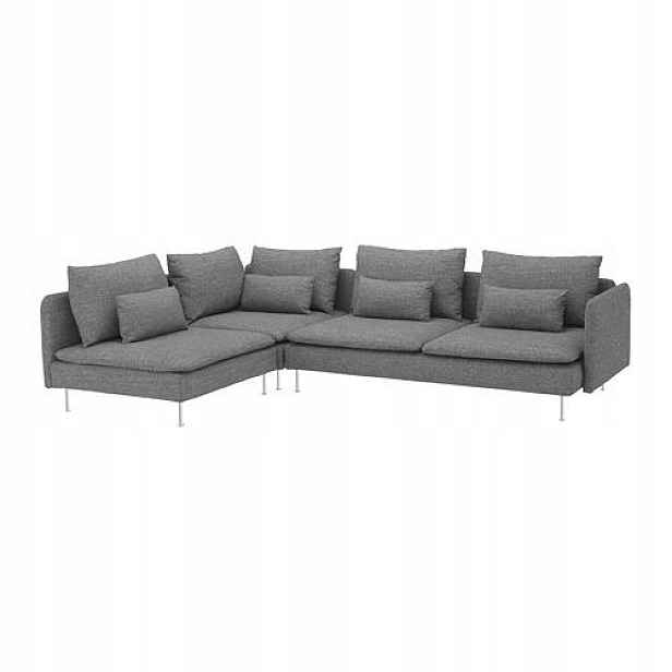 Sada krytek Söderhamn, Lejde šedá/černá, Ikea
