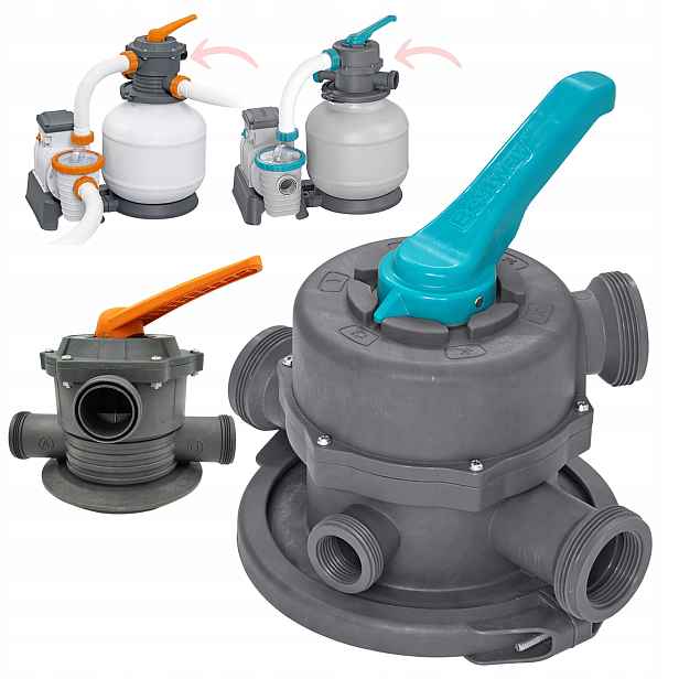 Vícecestný ventil a ovládací panel pro pískovou pumpu Bestway 58499