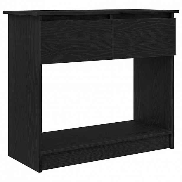 vidaXL Konzolový stolek se zásuvkami černý 85,5x38,5x74,5 cm