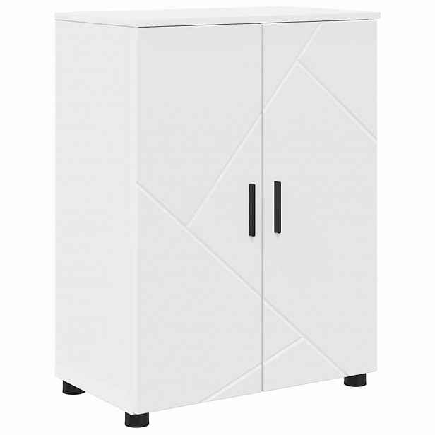vidaXL Koupelnová skříň Bílá 60 x 35 x 80 cm Kompozitní dřevo, Kov