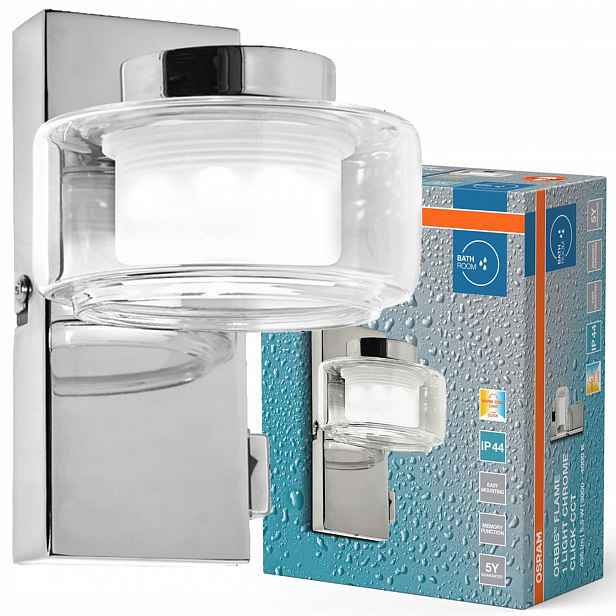 Koupelnové Led nástěnné svítidlo Bodová lampa 5.5W Cct 350lm IP44 Osram