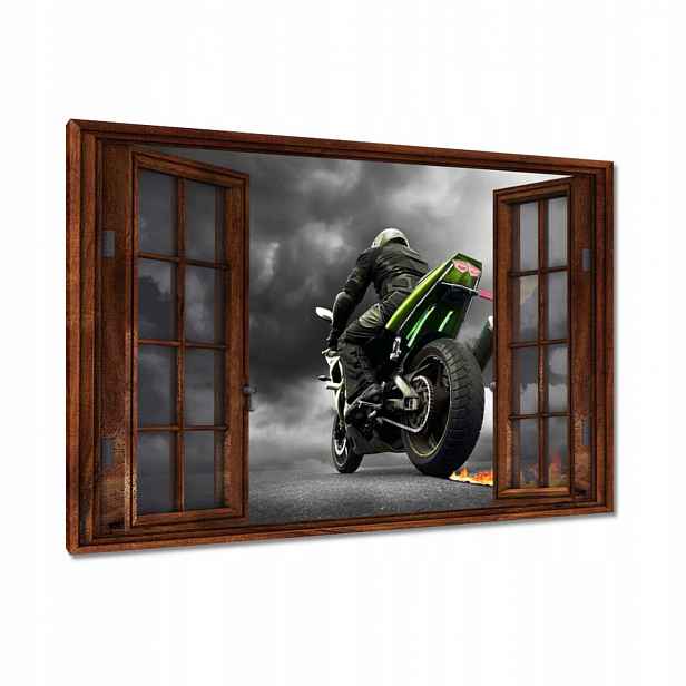 Obrazy 90x60 Zelený závodník