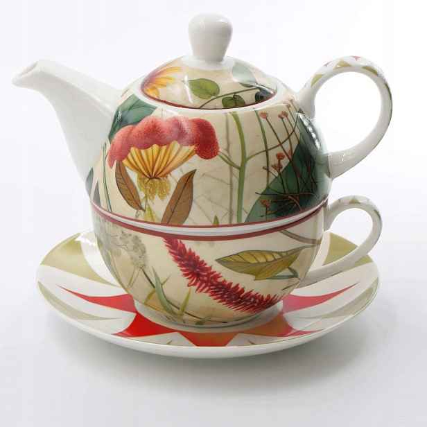 Rose&tulipani Mirabilia Tea4One s podšálkem 300 ml, červená mirabilie