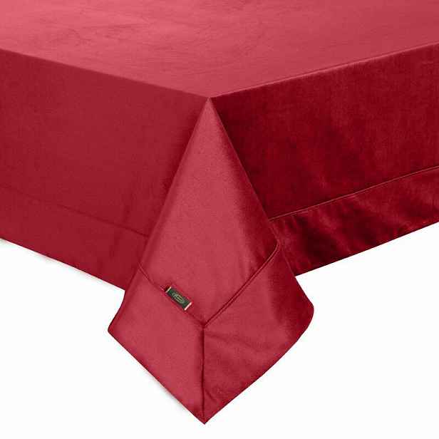 Ubrus 145x220 Velvet bordový velurový