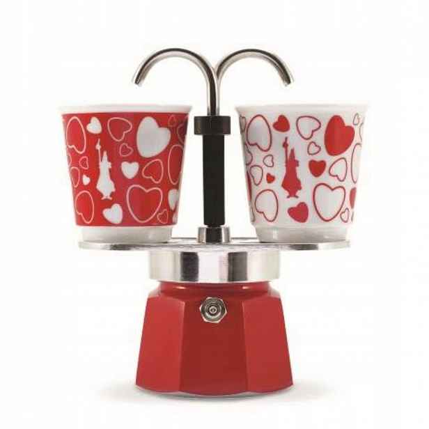 Bialetti Set Mini Express Moka 2 hrnky Srdce 90 ml