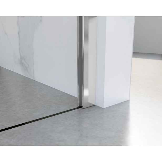 HOPA Walk-in sprchový kout LAGOS CHROM NEW 200 — Barva rámu - Chrom/Leštěný hliník (ALU), Rozměr A - 115, Rozměr C - 200, Výplň - Matné bezpečnostní sklo - 8 mm