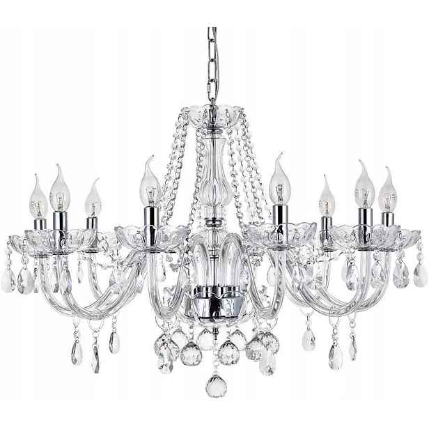 Křišťálová Závěsná Lampa Glamour Sklo Do Obývacího Pokoje Chodby