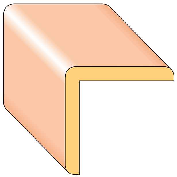Lišta rohová R4 smrk nastavený 35×35×2000 mm, 25 ks/bal.