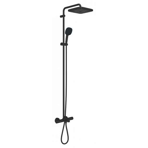 Sprchový systém Grohe Tempesta System Cube s vanovým termostatem černá matná 266912431