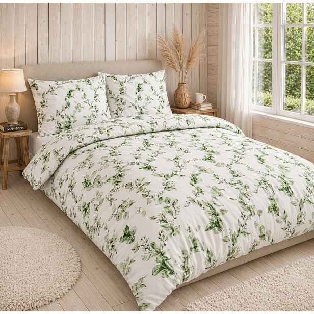 TOP Bavlněné povlečení Deluxe 140x200+70x90 Eukalyptus