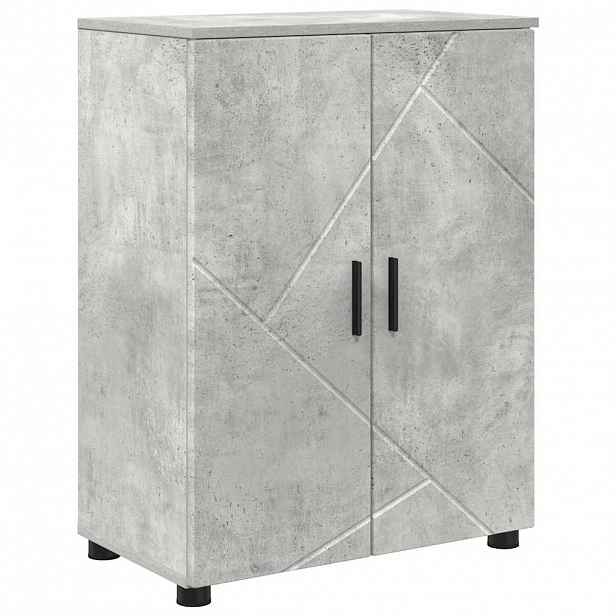 vidaXL Koupelnová skříň Betonově šedá 60 x 35 x 80 cm