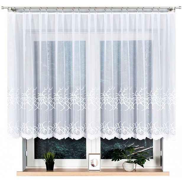 Bakaro 400x130 cm Záclona rovná (hotová) s lemováním