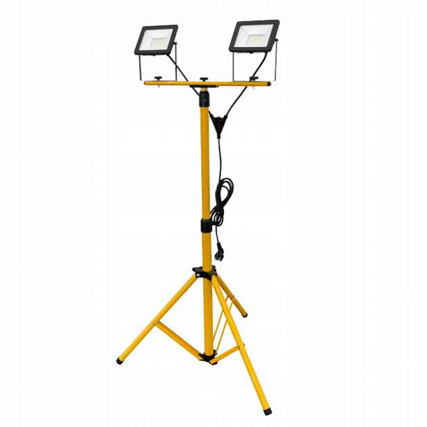 Halogenová stavební lampa na stativu 2x30W 4680lm 4000K IP65