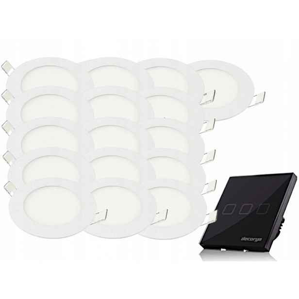 Moderní sada panelů Halogen 3W 16x spínač