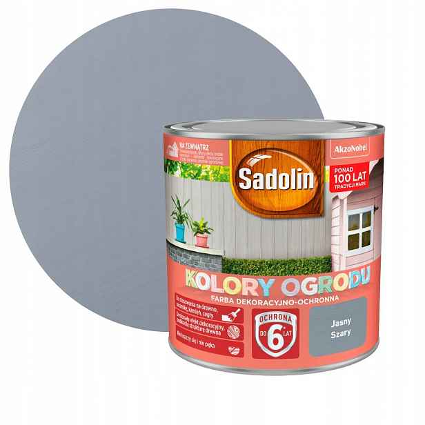 Sadolin Barvy Zahrady Světle šedá 2,5L Barva Na Dřevo