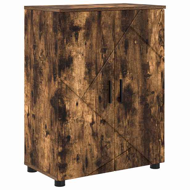 vidaXL Koupelnová skříň Kouřový dub 60 x 35 x 80 cm