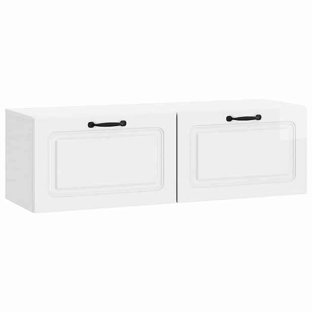 vidaXL Nástěnná TV skříň Bílá s vysokým leskem 98 x 31 x 30 cm