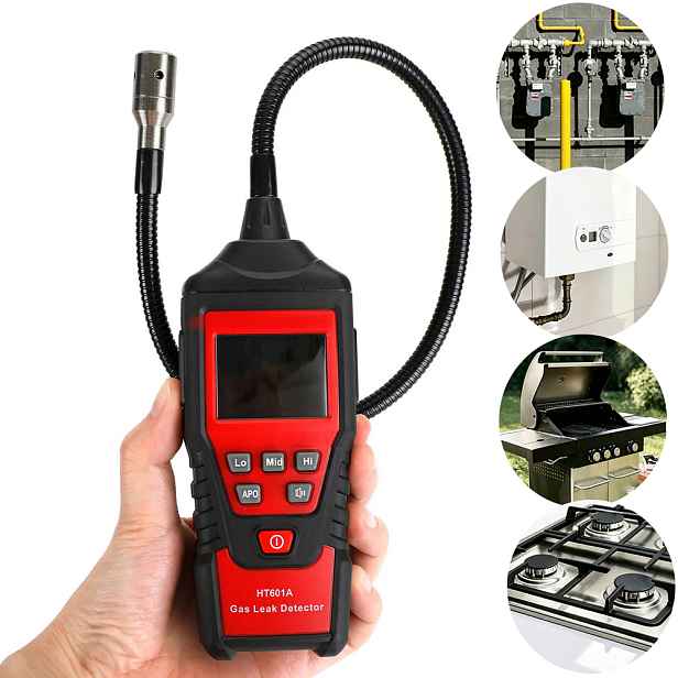 Detektor HT601A Přenosný Hořlavý Plyn S Automatickým Resetováním