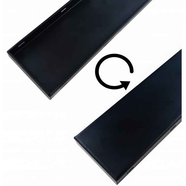 Kryt Pro Lineární Odtok Pod Desku 2V1 Ocel Nerezová Černá Matná 120 CM