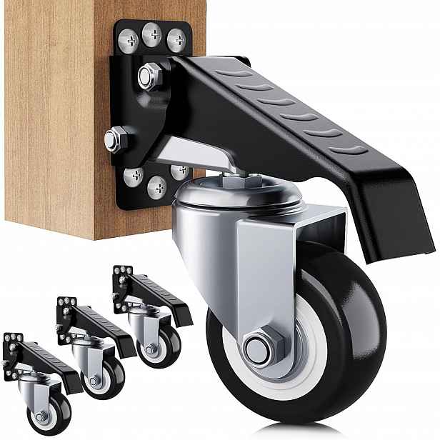 Přepravní Kolečka Pro Nábytek, Otočné Kolečka 300 Kg, Snadné Pohybování, 65 MM, 4 Ks