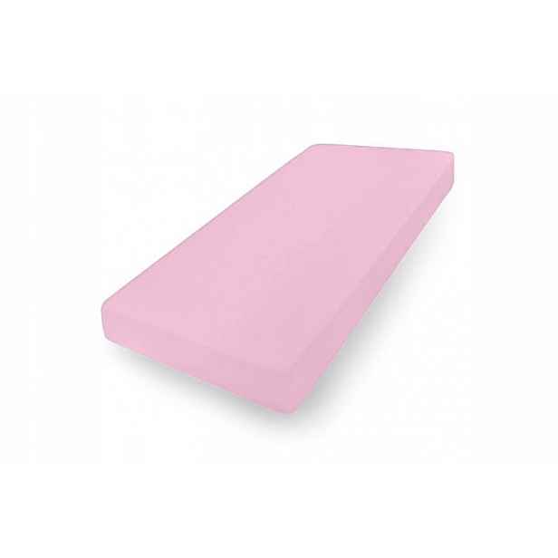 Prostěradlo Jersey s gumou 90/100x190/200x30 Růžové