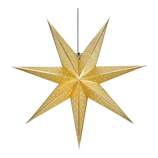 Vánoční závěsná dekorace ve zlaté barvě Markslöjd Glitter, délka 75 cm