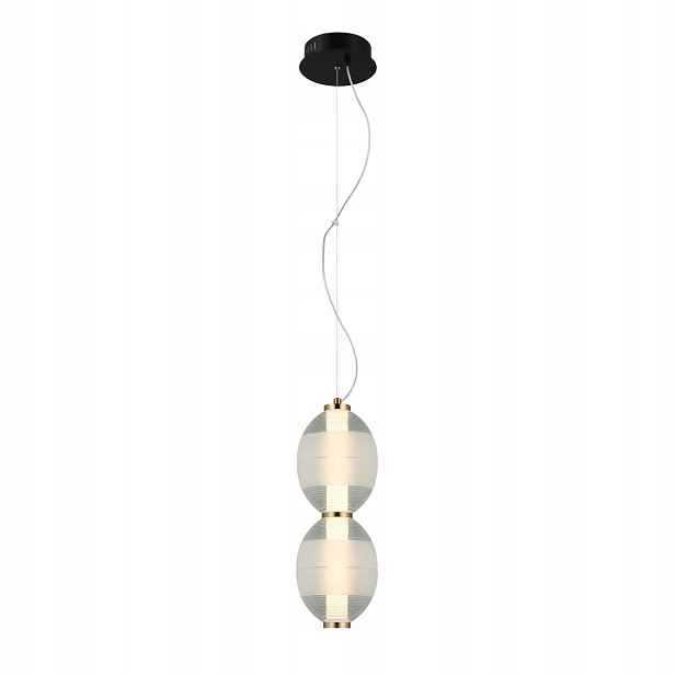 Závěsná Led lampa Italux Rinot 16W Skleněné stínítko 3000K IP20