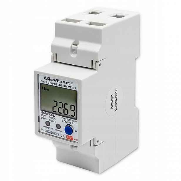 Jednofázový elektronický měřič měřič spotřeby energie na Din lištu